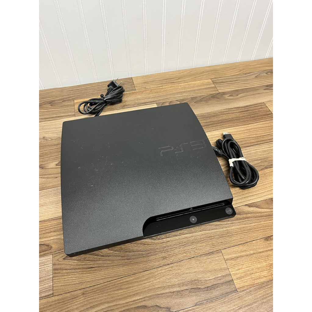 PARTS, AS IS - Sony Playstation 3 PS3 Slim 120GB CECH-3001B - CONSOLE, Cable