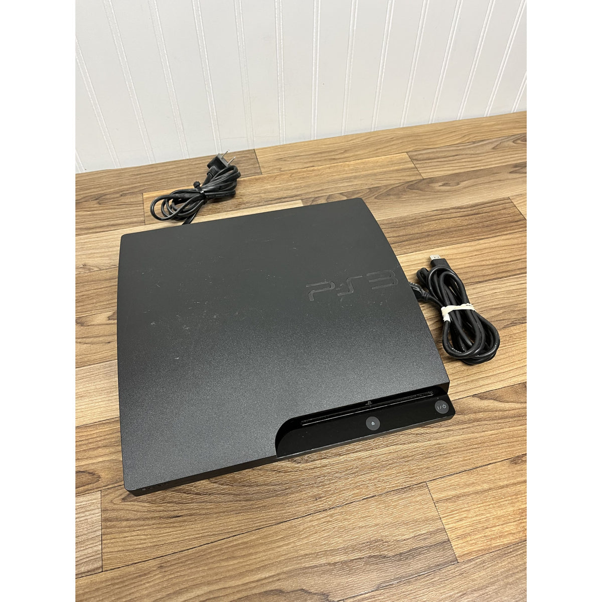 PARTS, AS IS - Sony Playstation 3 PS3 Slim 120GB CECH-3001B - CONSOLE, Cable