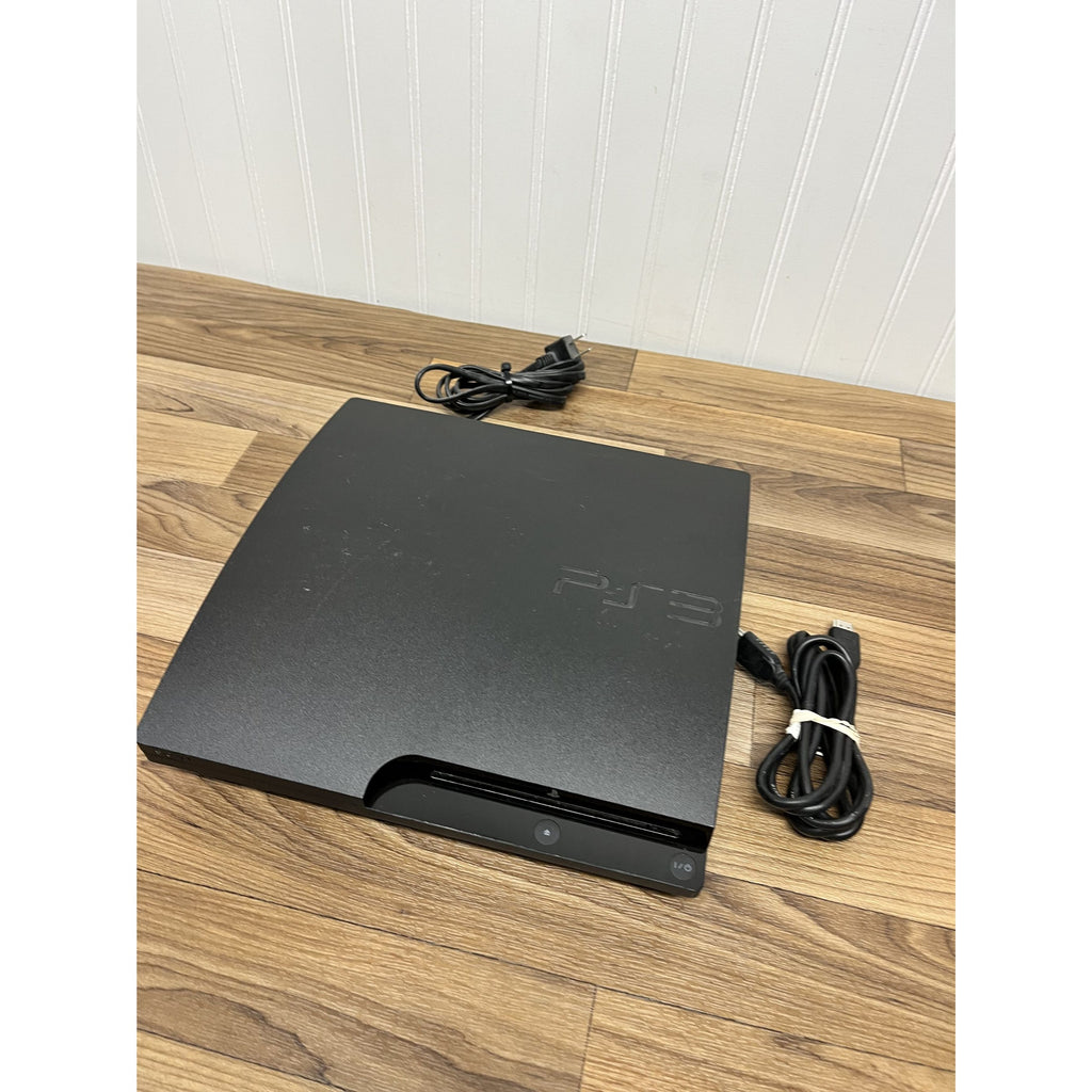 PARTS, AS IS - Sony Playstation 3 PS3 Slim 120GB CECH-3001B - CONSOLE, Cable
