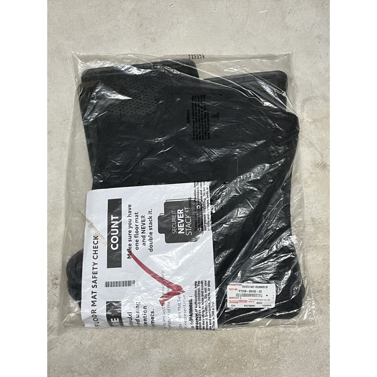 New Toyota 4runner TRD Off Road OEM Carpet Floor Mats Black PT208-89192-20