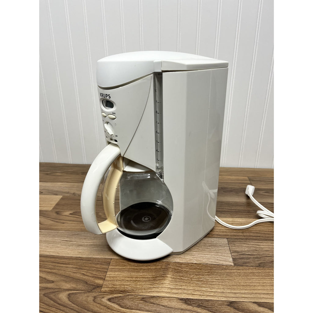 Krups Crystal Arome- Duo Filter - Coffee Maker - 10 Cup - White - 467 TESTED