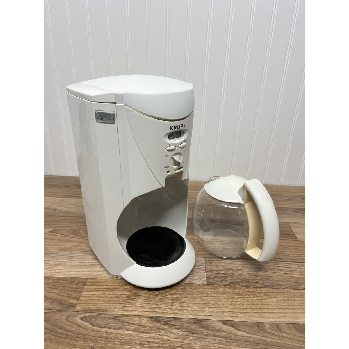 Krups Crystal Arome- Duo Filter - Coffee Maker - 10 Cup - White - 467 TESTED