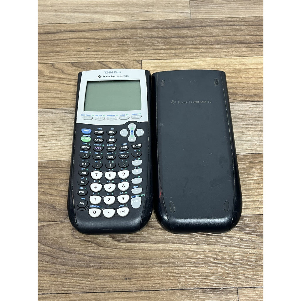 Texas Instruments TI-84 Plus Graphing Calculator Tested Working with Cover