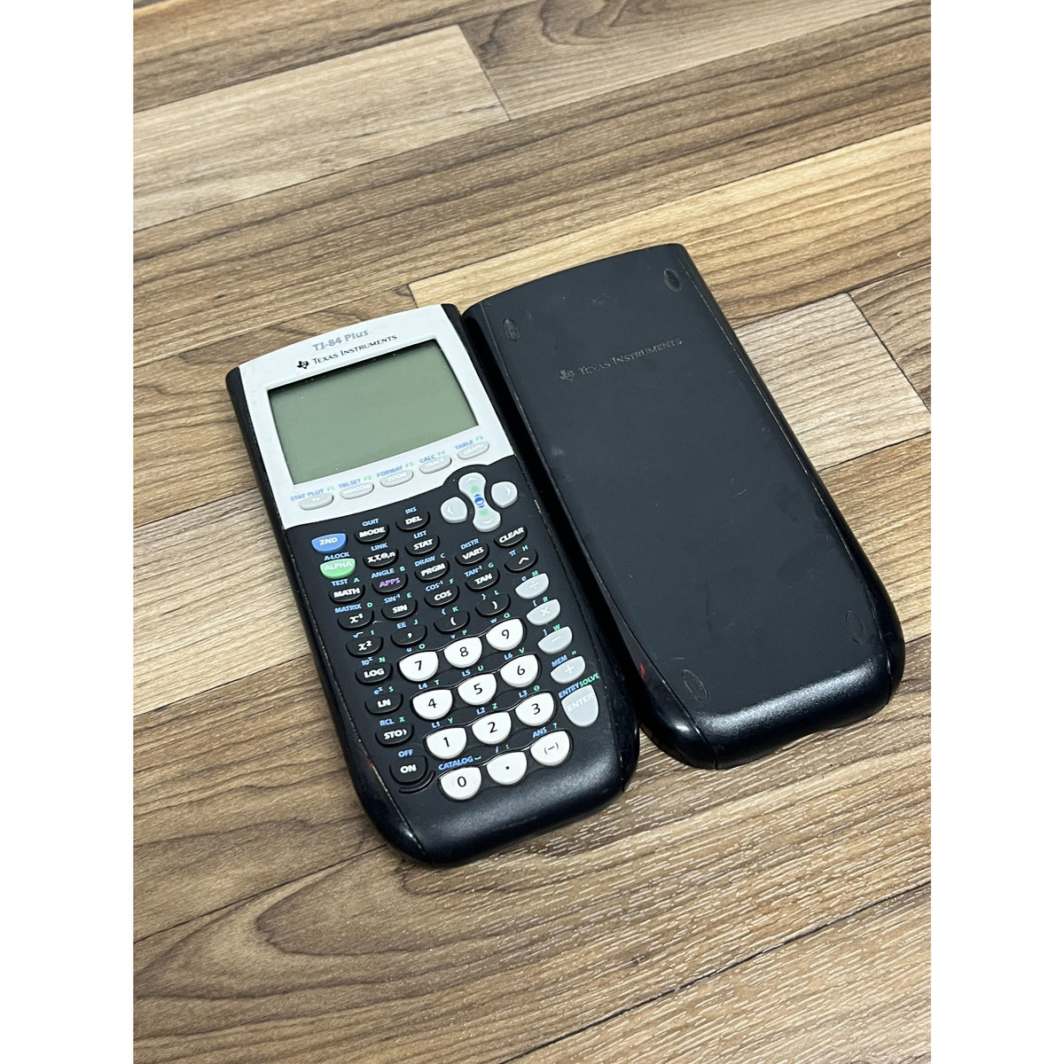 Texas Instruments TI-84 Plus Graphing Calculator Tested Working with Cover