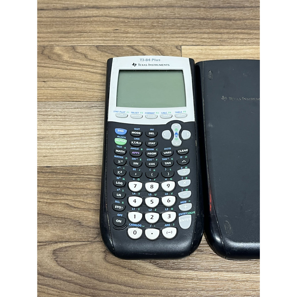 Texas Instruments TI-84 Plus Graphing Calculator Tested Working with Cover
