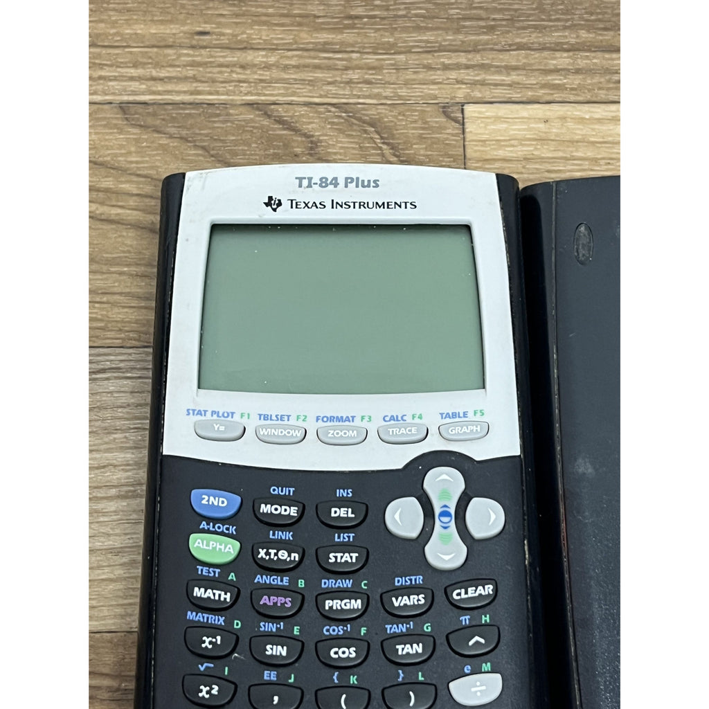 Texas Instruments TI-84 Plus Graphing Calculator Tested Working with Cover