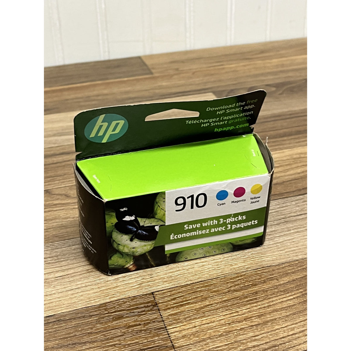 HP 910 Color Printer Ink Cartridge Cyan Magenta Yellow 3 Pack Exp Oct 2025 New