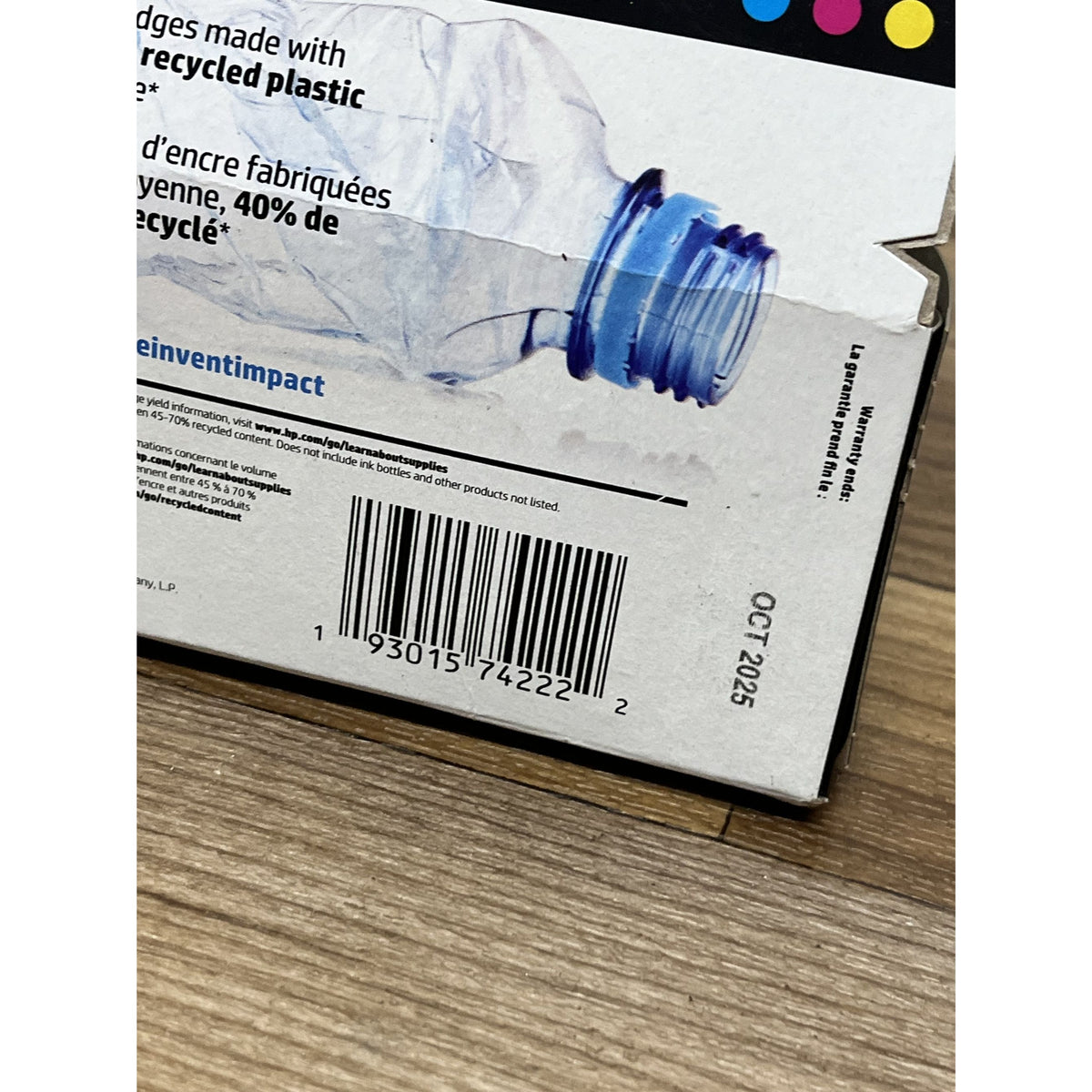 HP 910 Color Printer Ink Cartridge Cyan Magenta Yellow 3 Pack Exp Oct 2025 New